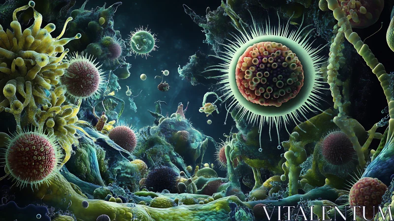 Alien microbial world pulses with vivid bioluminescent energy