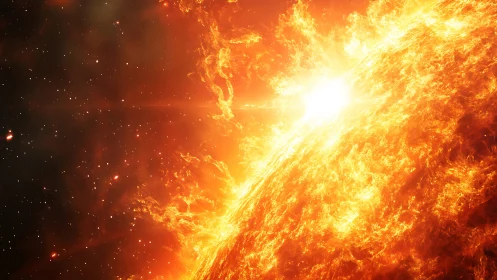 Solar surface erupts with intense coronal firestorm detail