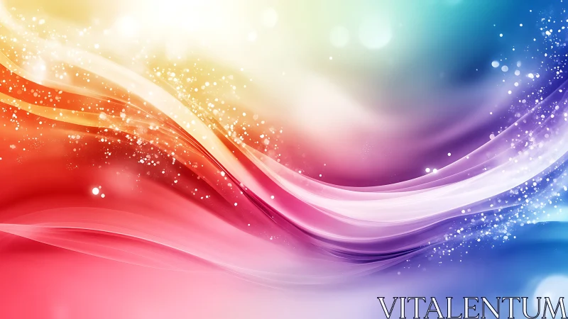 Color gradients form curved light streaks across the frame