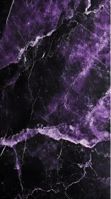 Deep purple and black cracked marble texture background.