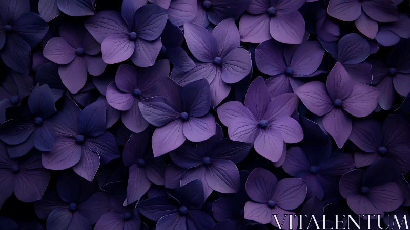Purple Hydrangeas Create a Moody Floral Tapestry