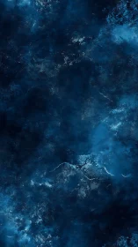 Deep blue abstract nebula texture suggests cosmic depth