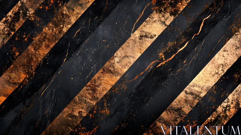 Elegant Black and Gold Diagonal Abstract Texture Background.