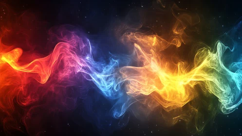 Luminescent fluid dynamics with spectral color gradients