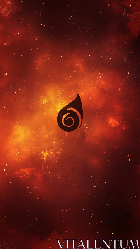 Spiral Fire Emblem Against Cosmic Inferno.