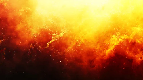 Inferno's Ballet: Fire Cascading Through Dimensional Voids.