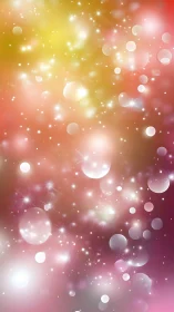 Soft cosmic bubbles drift through a blushing pastel nebula