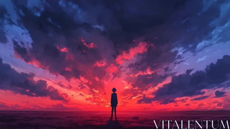 Backlit silhouette studies saturated sunset cloud dynamics