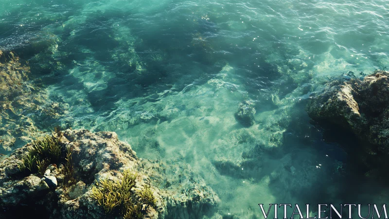 Sunlit shallows whisper over mossy rocks and hidden reefs