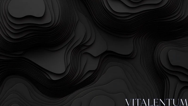 Abstract dark layered topographic background in modern minimal style.