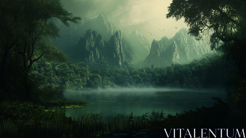 Hidden Valley: Where Mountains Cradle Emerald Waters.