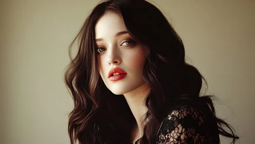 Soft-lit portrait of a woman exuding quiet, elegant allure