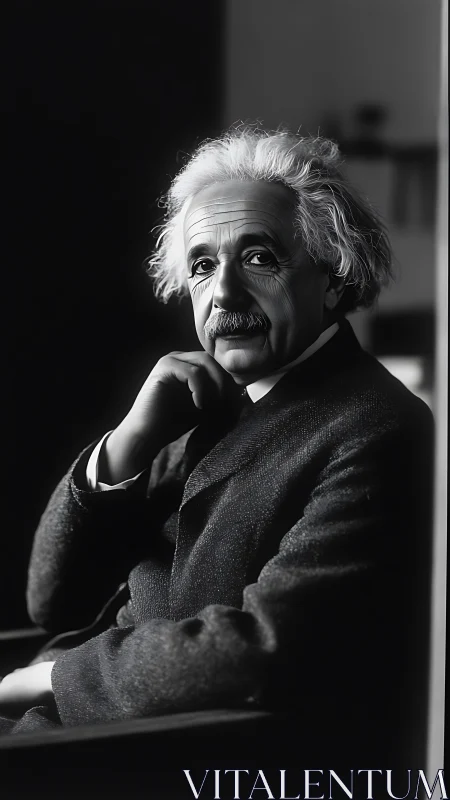 Thoughtful elderly man in classic monochrome portrait study.