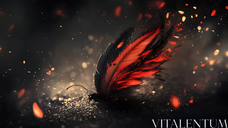 Embers on a Fallen Feather, Quiet Sparks in the Dark.