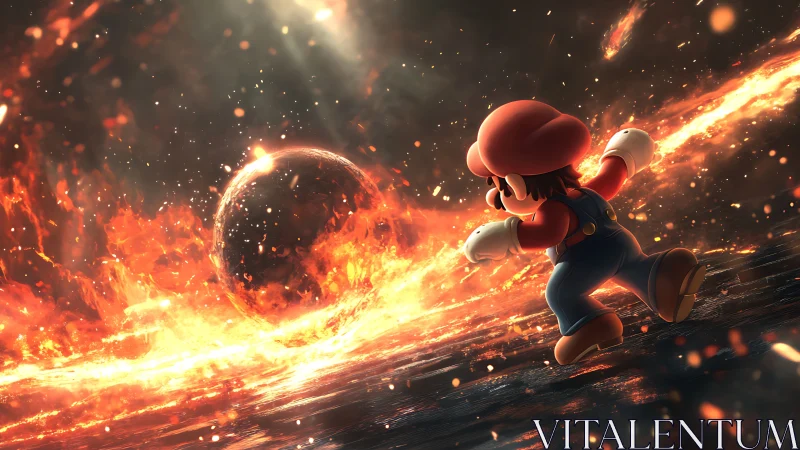 Mario's Fiery Adventure Through a Blazing World.