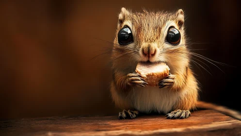 High-detail rodent close-up with hyperreflective ocular surfaces.