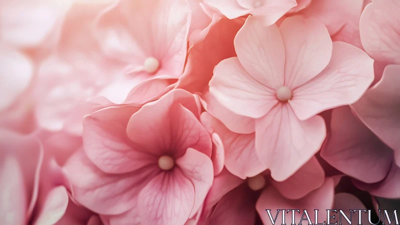 Delicate Petals Dancing in Coral Symphony