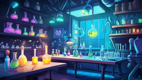 Glowing potion lab invites playful experiments and bright ideas