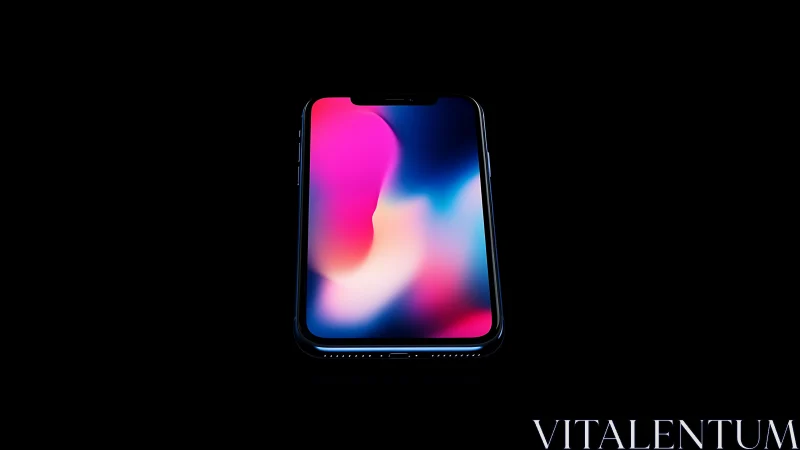 Gradient Abstract Device: Vibrant Color Field Study.