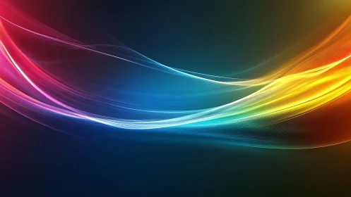 Chromatic wavefronts glide across a luminous digital dusk.