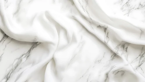 Soft marble-patterned folds inviting calm and quiet.