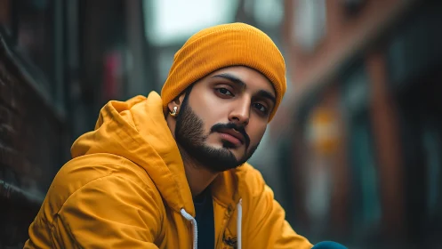 Warm city portrait captures a calm, confident street moment