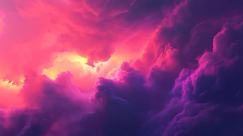 Volumetric nebula clouds render with high dynamic range lighting