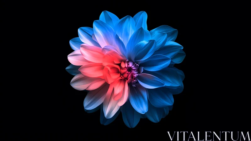 Gradient Dahlia Rendered Through Chromatic Bloom Composition.