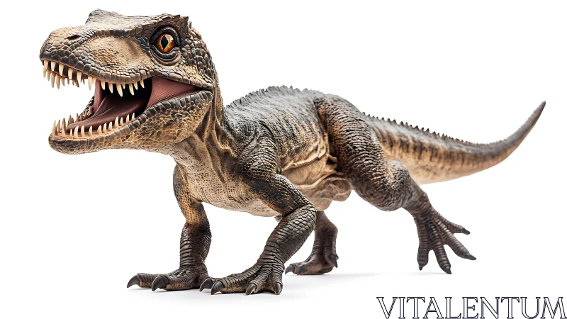 Digital dinosaur model shows detailed reptilian anatomy