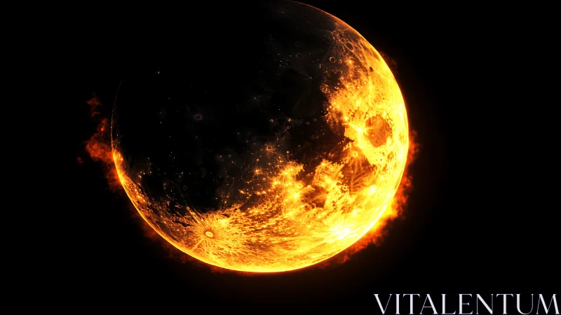 Inferno Sphere: Molten Fire Burning Cosmic Giant.