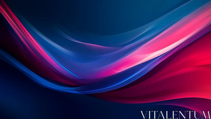 Silken neon rivers glide across a midnight digital sky