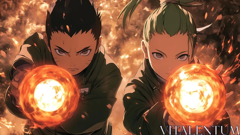 Fiery duo unleashes blazing energy in a bold united attack