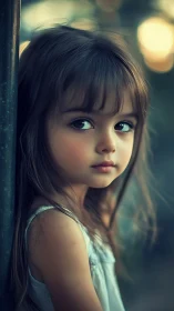 Young Dreamer Leaning into Twilight Reverie