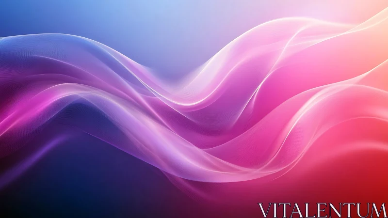 Gradient light waves forming abstract flowing ribbons.