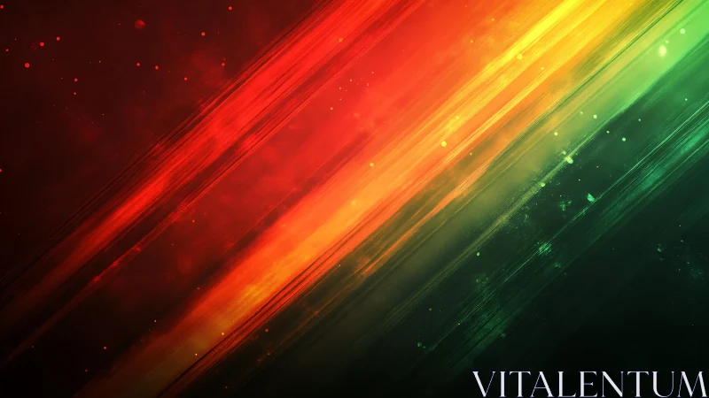 Vivid Abstract Diagonal Light Streaks in Red, Yellow, and Green.