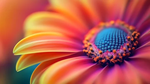 Vibrant Daisy Bloom in Gradient Light.