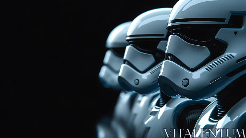 Chrome-clad sentinels lean into the darkness and wait