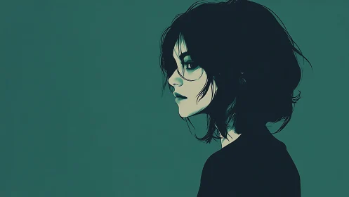 Moody side-profile portrait captures quiet, introspective strength