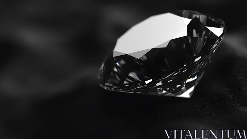 Midnight-cut diamond whispering light over velvet shadows.