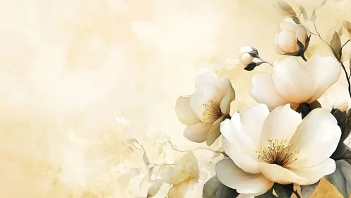 Cream and Golden Blooms Dance Together.