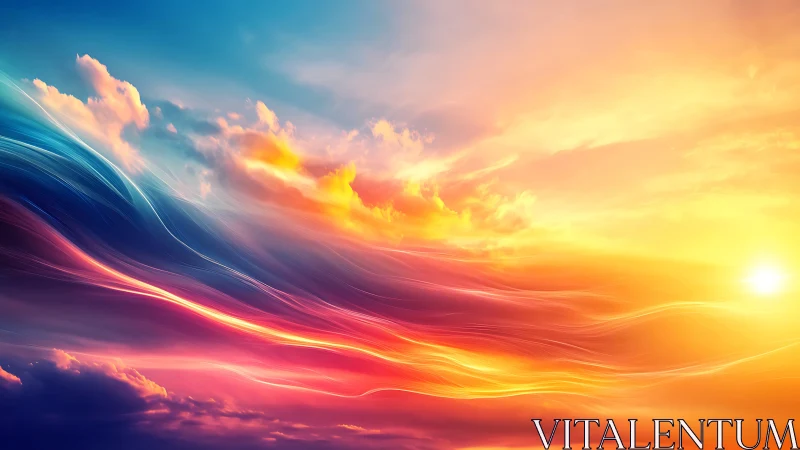 Spectral fluid dynamics across a luminous digital skyfield.