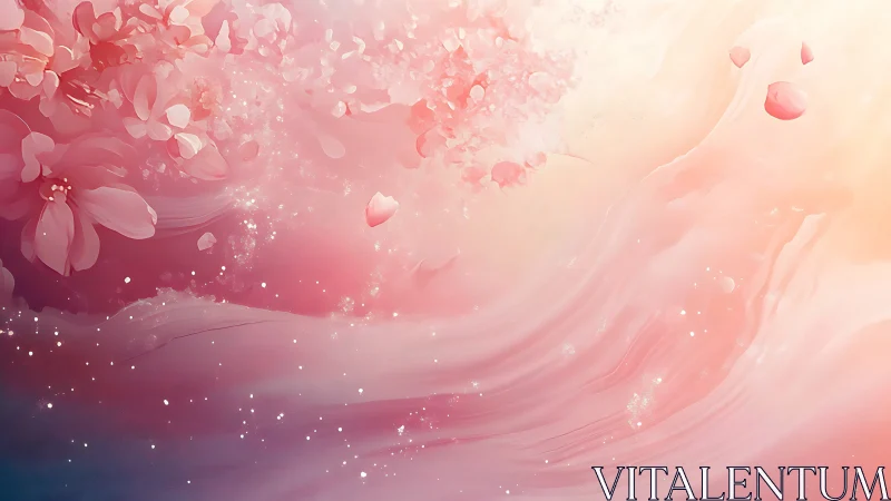 Dreamy Floral Escape in Soft Pink Hues.