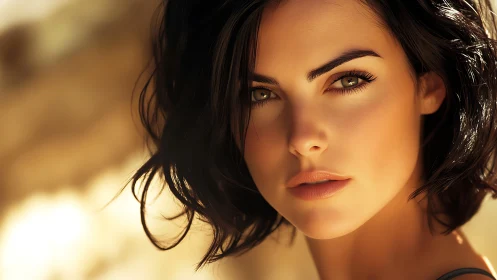 Sunlit portrait celebrates quiet strength and thoughtful beauty