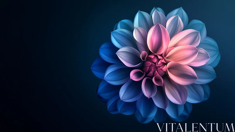 Chromatic Bloom Unfolds Against Midnight Velvet