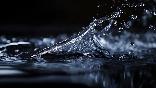 High-speed capture isolates upward motion in dark water