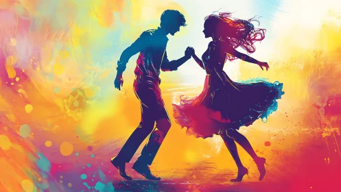 Dance Partners in Vibrant Splendor