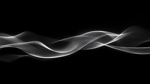 Monochrome sinusoidal light waves form layered parametric ribbons