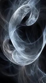 Parametric fractal vortex of luminous filamentary smoke forms