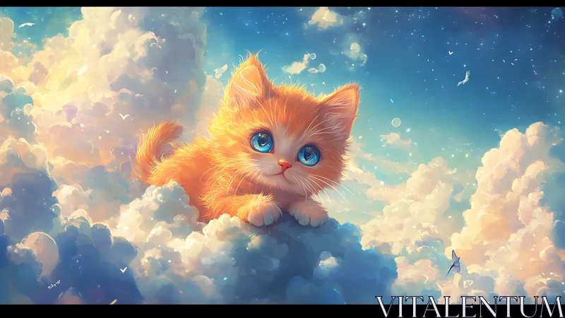 Volumetric felid creature rendered with atmospheric luminosity and chromatic ocular detailing