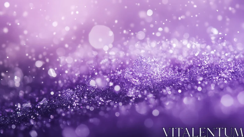 Sparkling Purple Glitter Abstract Background with Bokeh Effect.